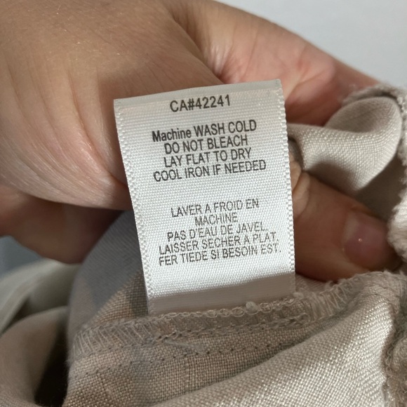 🔥 SALE🔥 Young Broke & Fabulous sea salt tan linen blend Diego jumpsuit Sm - Picture 12 of 14